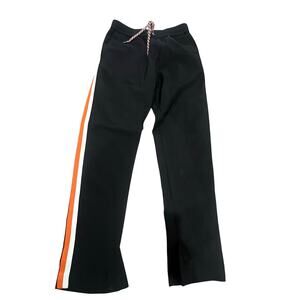 Burberry London Black Pinstripe Track Pants Size 48